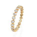Load image into Gallery viewer, Alluring Round Bezel Setting Diamond Eternity Band