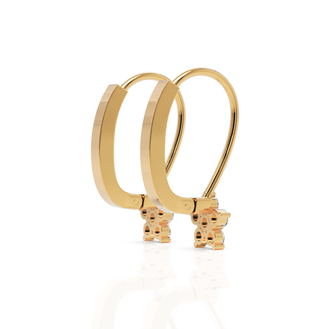 Fern Diamond Dropping Earrings