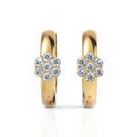 Load image into Gallery viewer, Seven Stone Charming Diamond Hoop Earrings
