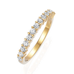 Load image into Gallery viewer, Glistening Classic Diamond Half Eternity Band