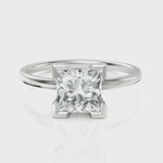 Load and play video in Gallery viewer, Nebula Solitaire Princess Cut Spark Ring
