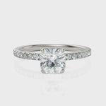 Load and play video in Gallery viewer, Glorious Radiant Square Diamond Ring (1.00 CT. Radiant Square)
