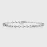 Load and play video in Gallery viewer, Spectacular Pear Cut Diamond Tennis Bracelet
