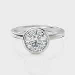 Load and play video in Gallery viewer, Solitaire Bezel Setting Diamond Ring (1.50 CT. Solitaire)
