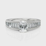 Load and play video in Gallery viewer, Designer Baguette Diamond Wedding Ring
