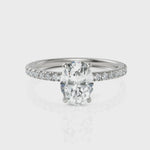 Load and play video in Gallery viewer, Grand Oval Classic Fine Solitaire Diamond Ring (1.00 Ct. Oval Cut)
