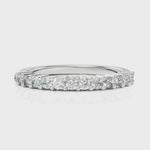 Load and play video in Gallery viewer, Glistening Classic Diamond Half Eternity Band
