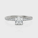 Load and play video in Gallery viewer, The Stanzi Princess Cut Diamond Ring (0.50 CT. Princess Cut)
