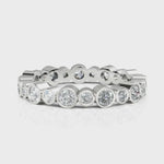 Load and play video in Gallery viewer, Metis Round Diamond Bezel Setting Eternity Ring
