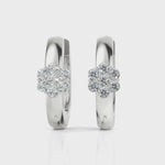 Load and play video in Gallery viewer, Seven Stone Charming Diamond Hoop Earrings
