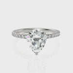 Load and play video in Gallery viewer, Dropping Pear Cut Solitaire Diamond Ring (2.00 CT. Pear Cut)
