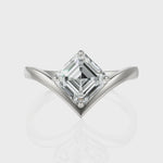 Load and play video in Gallery viewer, Solitude Mirage Asscher Cut 1.50 CT. Diamond Ring
