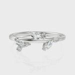 Load and play video in Gallery viewer, Petal Diamond Ring With Round Cut &amp; Marquise Cut Diamond
