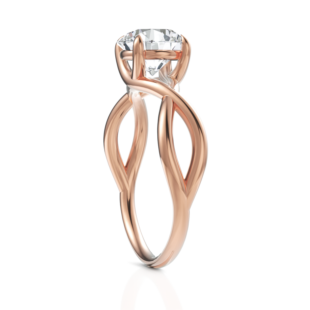 Lustre Solitaire Diamond Ring (1.50 CT. Round Cut)