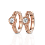 Load image into Gallery viewer, wonderous Single Diamond Hoops