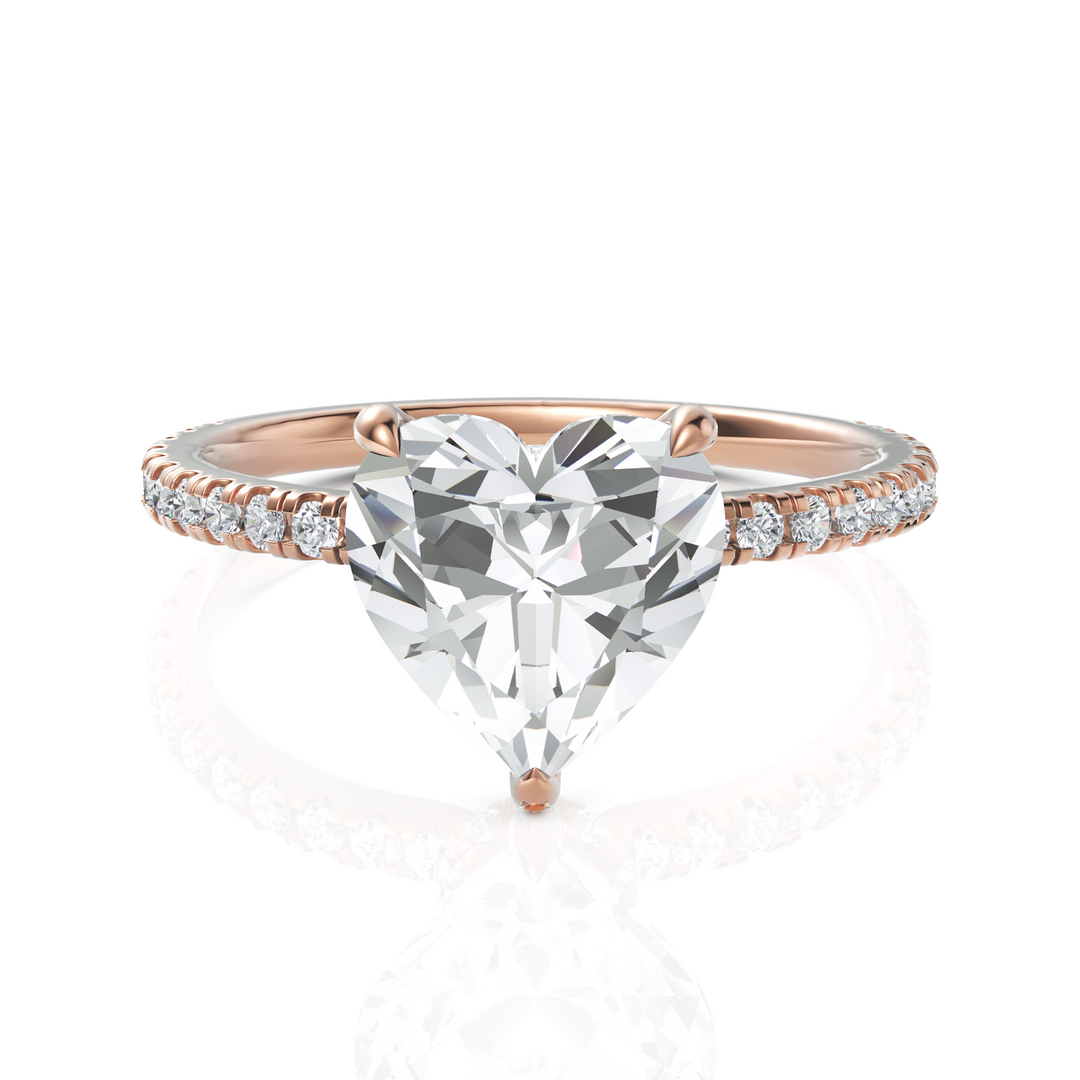 Heart Cut Engagement Solitaire Ring (2.00 CT. Heart)