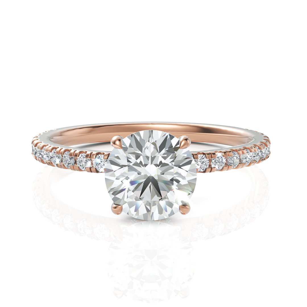 Imperious Round Cut Solitaire Diamond Ring (1.00 CT. Carat)