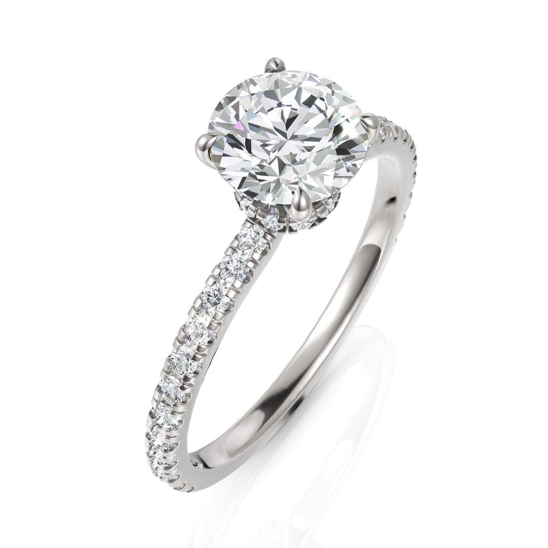 Imperious Round Cut Solitaire Diamond Ring (1.00 CT. Carat)