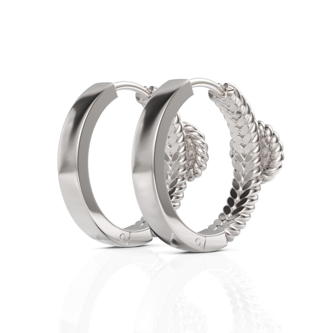 wonderous Single Diamond Hoops