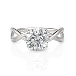 Load image into Gallery viewer, Lustre Solitaire Diamond Ring (1.50 CT. Round Cut)