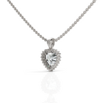 Load image into Gallery viewer, Brilliant Heart Solitaire Halo Diamond Pendant ( Neck Chain Is Not A Part Of The Product And Can Be Bought Separately )
