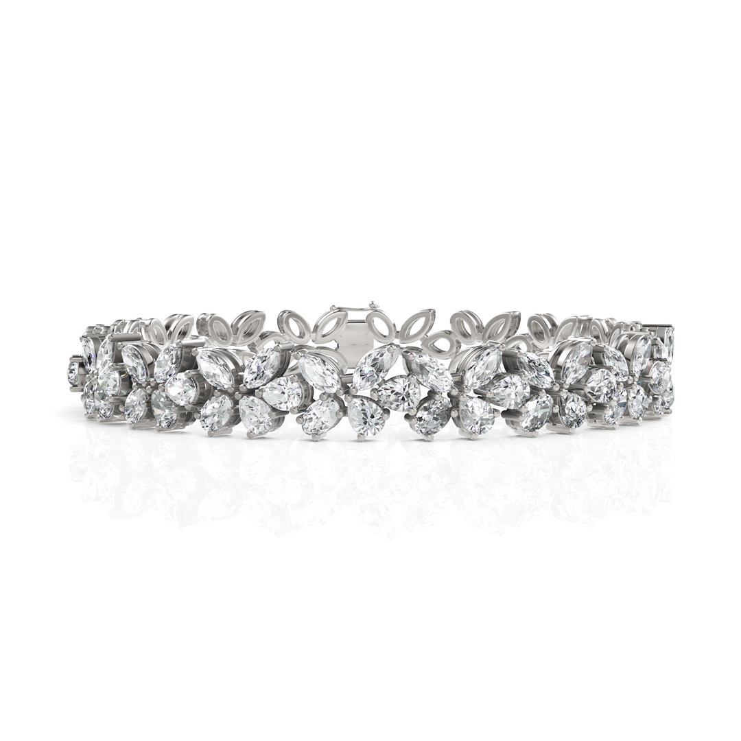 Fairytale Multishape Cut Diamond Tennis Bracelet