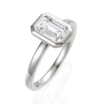 Load image into Gallery viewer, Alluring Emerald Cut Diamond With Bezel Setting (1.00 CT.)