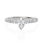 Load image into Gallery viewer, Classic Pear Solitaire Diamond Ring (0.50 CT. Pear)