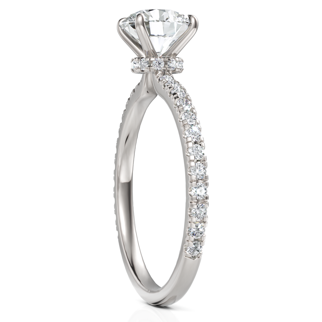Imperious Round Cut Solitaire Diamond Ring (1.00 CT. Carat)