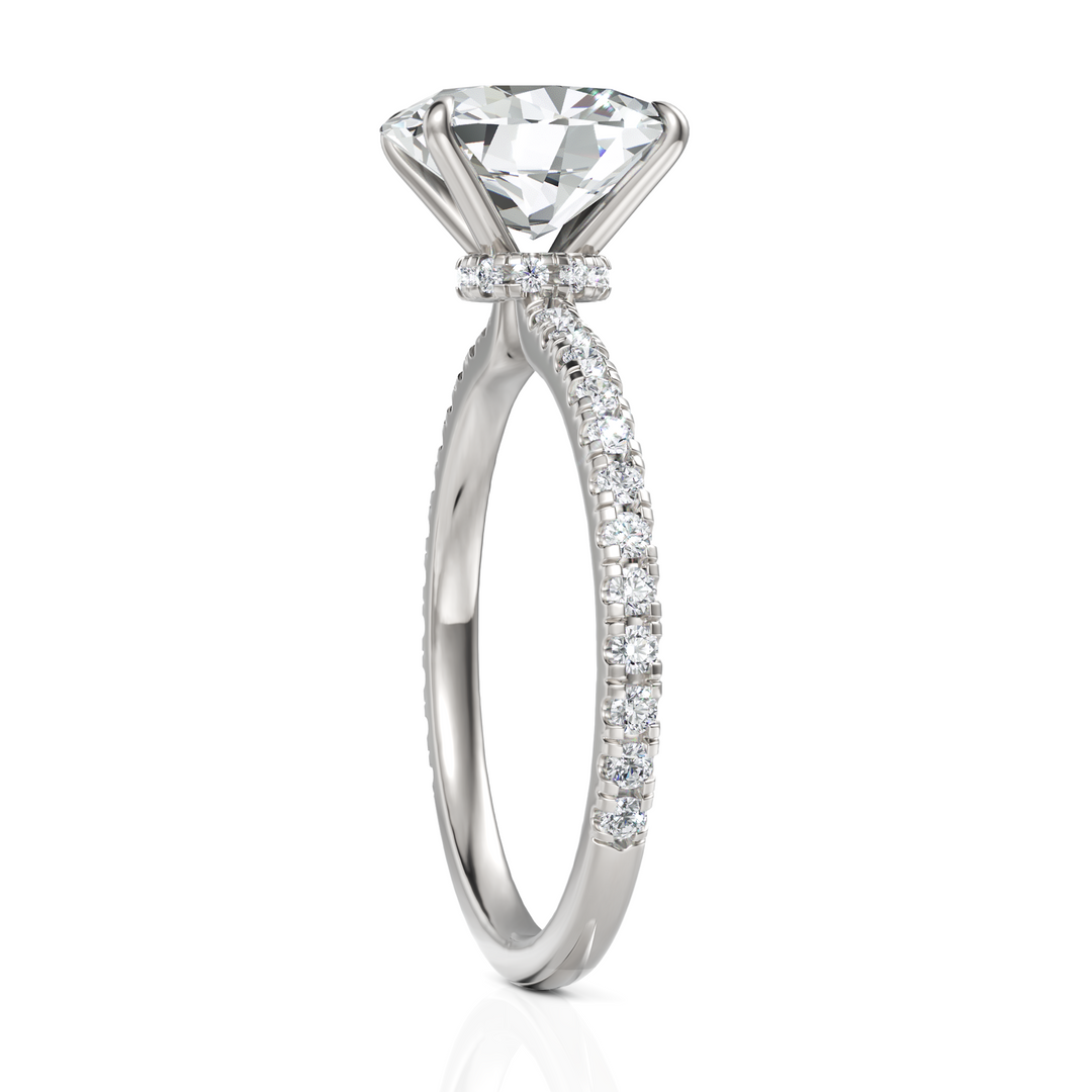 Immense Oval Cut Diamond Solitaire Ring (2.00 CT. Oval Cut)