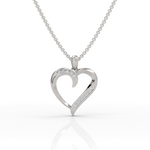 Load image into Gallery viewer, Twirl Heart Diamond Pendant ( Neck Chain Is Not A Part Of The Product And Can Be Bought Separately )
