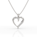 Load image into Gallery viewer, Twirl Heart Diamond Pendant ( Neck Chain Is Not A Part Of The Product And Can Be Bought Separately )