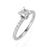 Load image into Gallery viewer, The Stanzi Princess Cut Diamond Ring (0.50 CT. Princess Cut)
