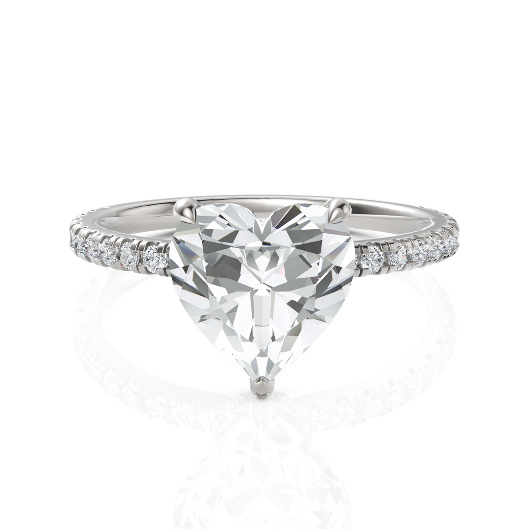Heart Cut Engagement Solitaire Ring (2.00 CT. Heart)
