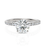 Load image into Gallery viewer, Imperious Round Cut Solitaire Diamond Ring (1.00 CT. Carat)