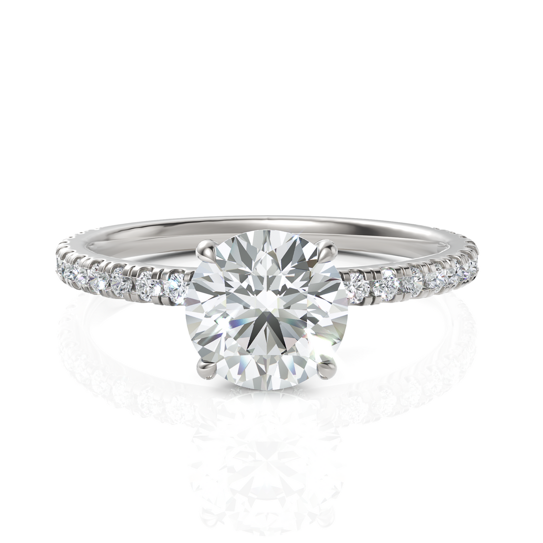 Imperious Round Cut Solitaire Diamond Ring (1.00 CT. Carat)
