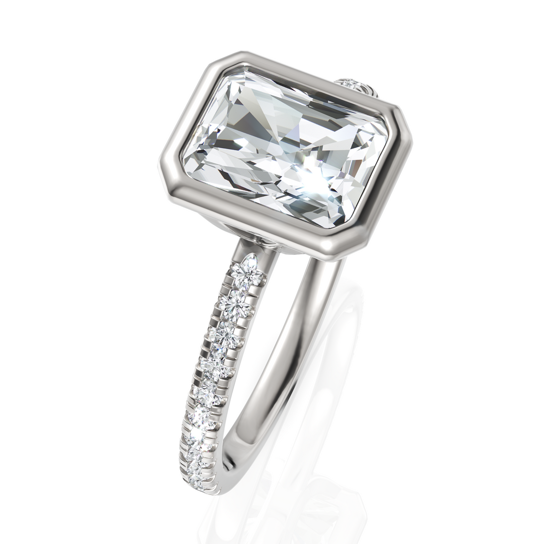 Radiant Cut Diamond Engagement Ring (1.50 CT. Solitaire)