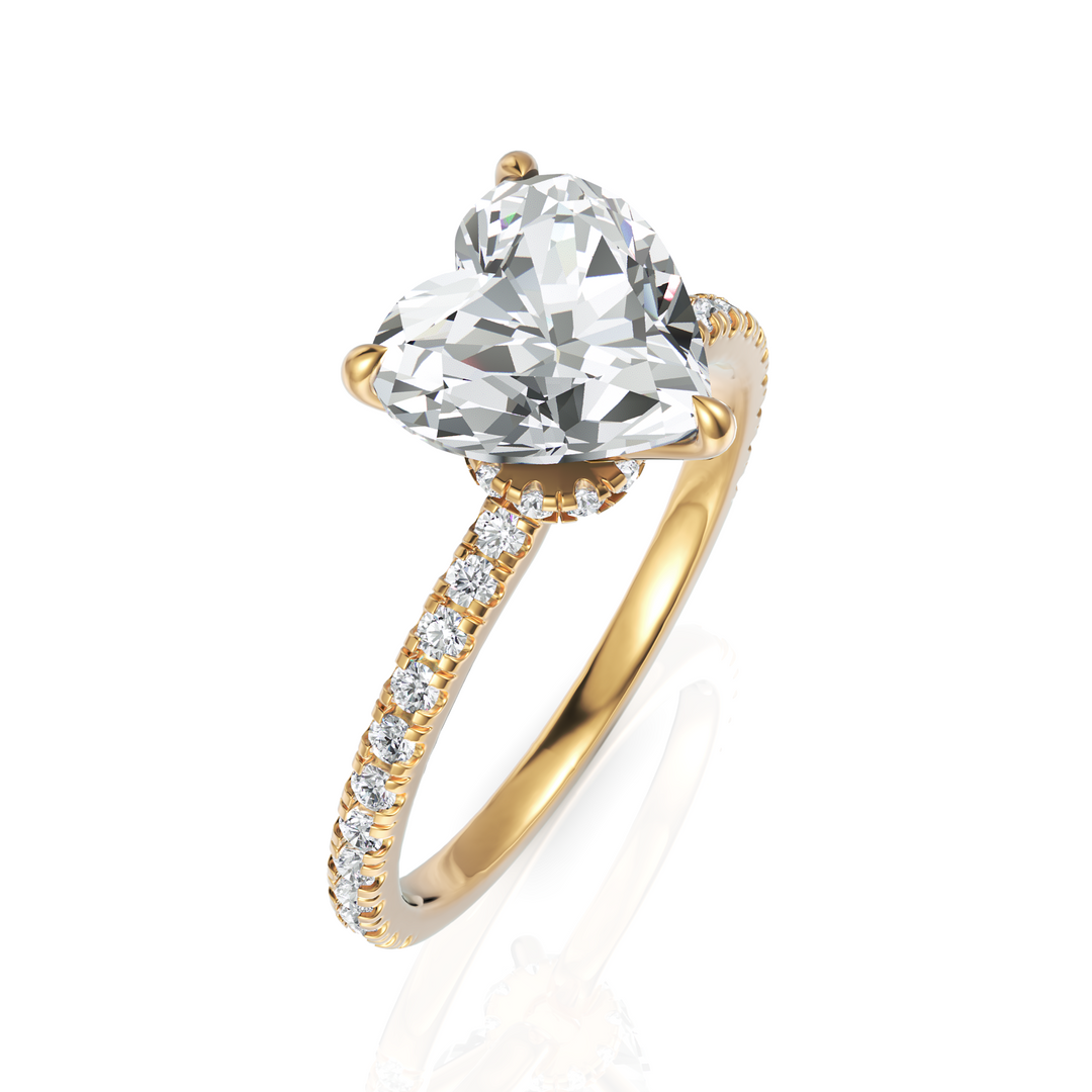 Heart Cut Engagement Solitaire Ring (2.00 CT. Heart)