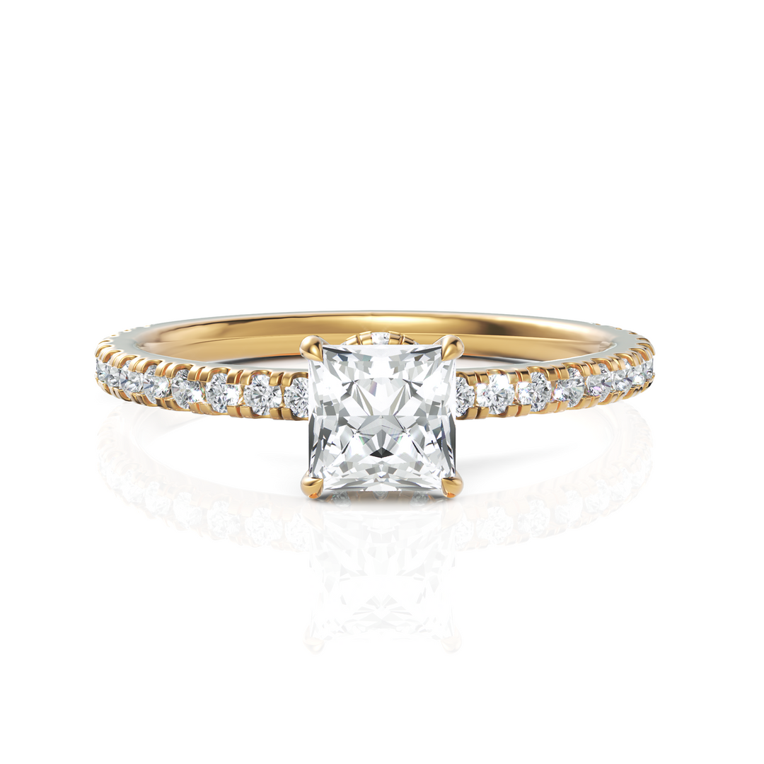 The Stanzi Princess Cut Diamond Ring (0.50 CT. Princess Cut)