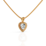 Load image into Gallery viewer, Brilliant Heart Solitaire Halo Diamond Pendant ( Neck Chain Is Not A Part Of The Product And Can Be Bought Separately )