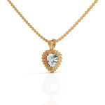 Load image into Gallery viewer, Brilliant Heart Solitaire Halo Diamond Pendant ( Neck Chain Is Not A Part Of The Product And Can Be Bought Separately )
