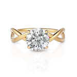 Load image into Gallery viewer, Lustre Solitaire Diamond Ring (1.50 CT. Round Cut)