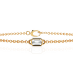 Load image into Gallery viewer, EMERALD CUT DIAMOND BRACELET