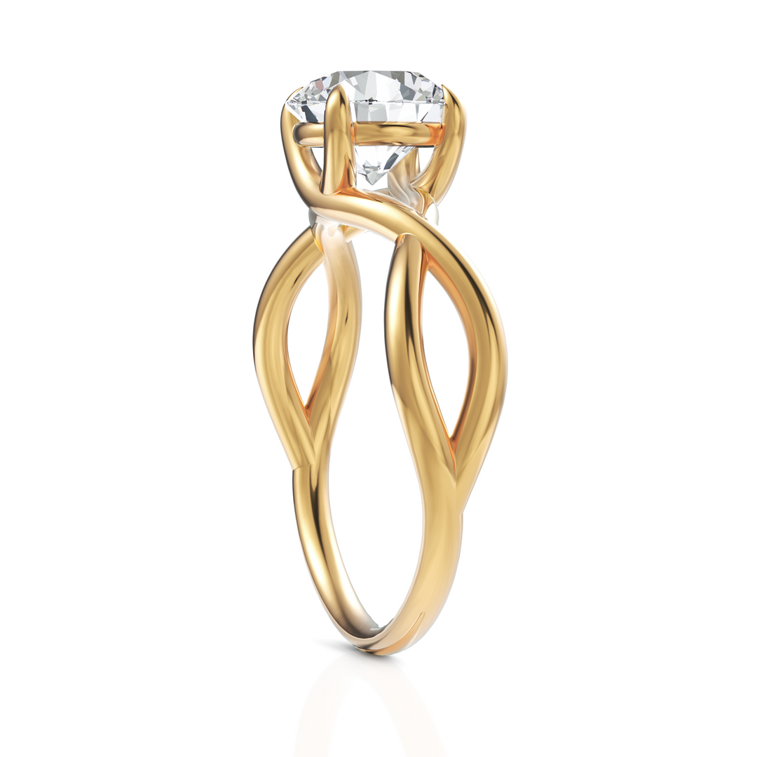 Lustre Solitaire Diamond Ring (1.50 CT. Round Cut)