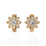 Load image into Gallery viewer, Radiating Floral Diamond Earrings