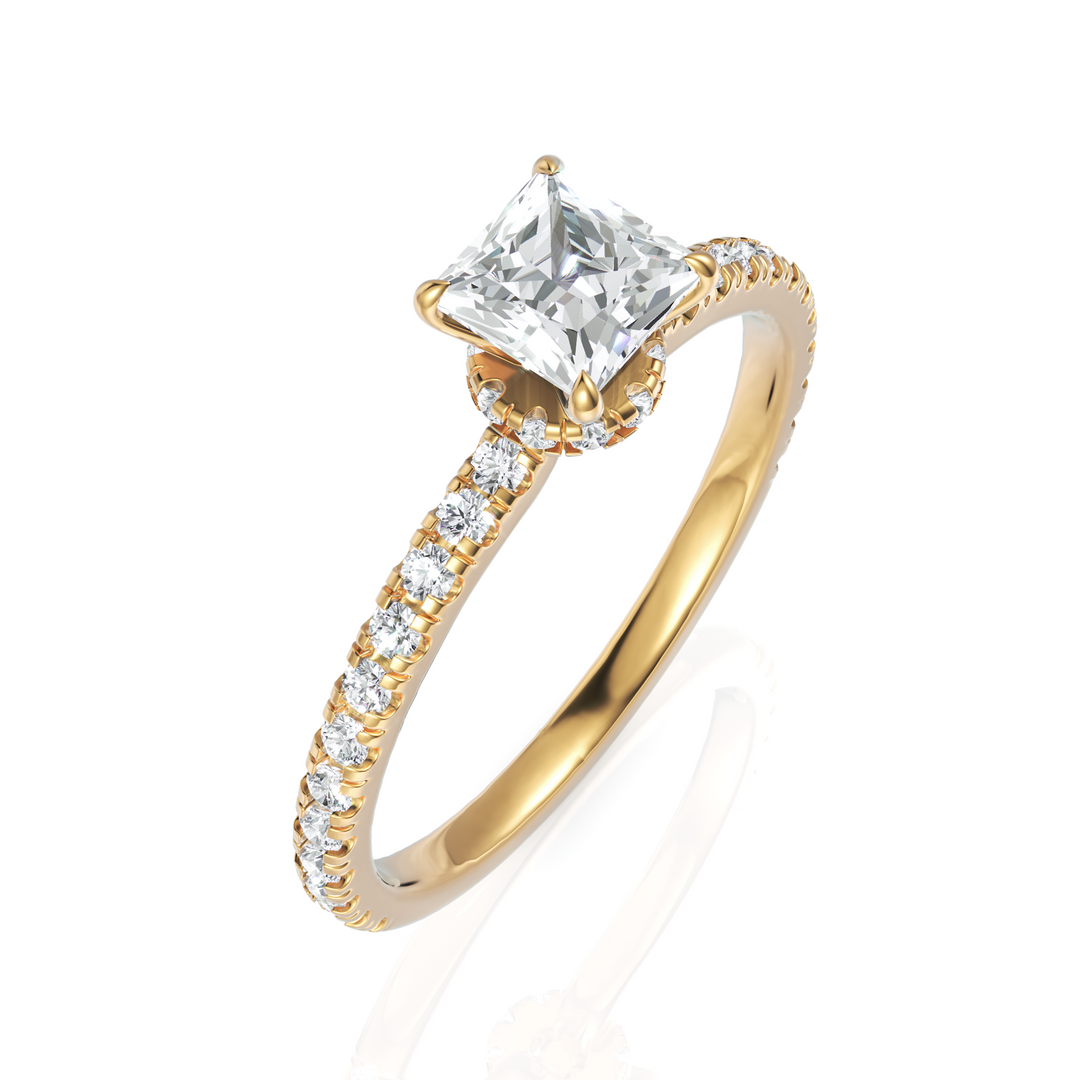 The Stanzi Princess Cut Diamond Ring (0.50 CT. Princess Cut)