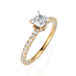 Load image into Gallery viewer, The Stanzi Princess Cut Diamond Ring (0.50 CT. Princess Cut)